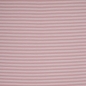 Preview: Jersey Swafing - Streifen - 3 mm - Weiß/Altrosa - Reststück ca. 170 cm